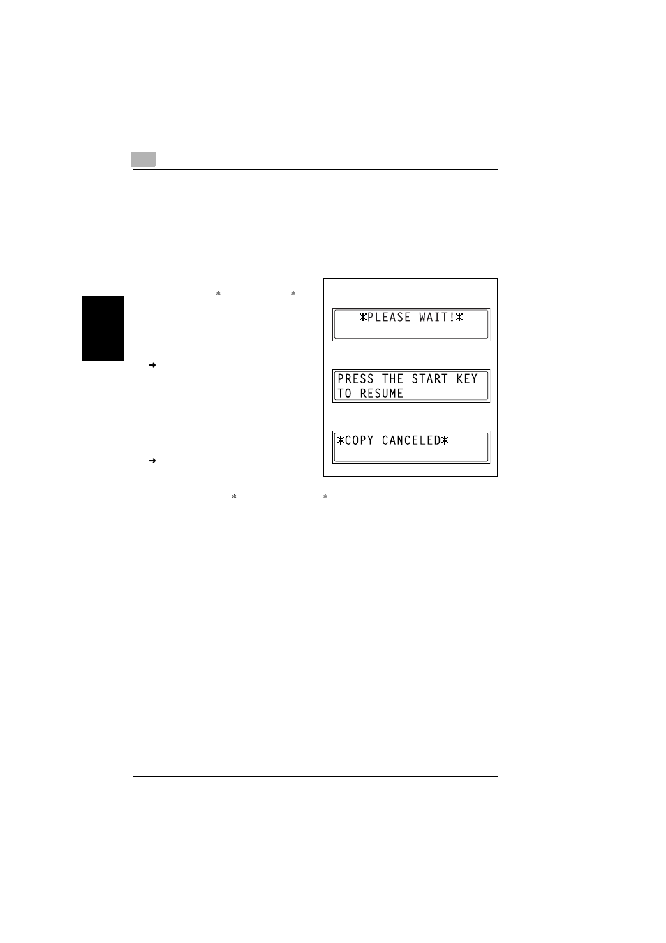 4 stopping/restarting/canceling a copy job, Stopping/restarting/canceling a copy job -18 | Konica Minolta bizhub 180 User Manual | Page 71 / 256