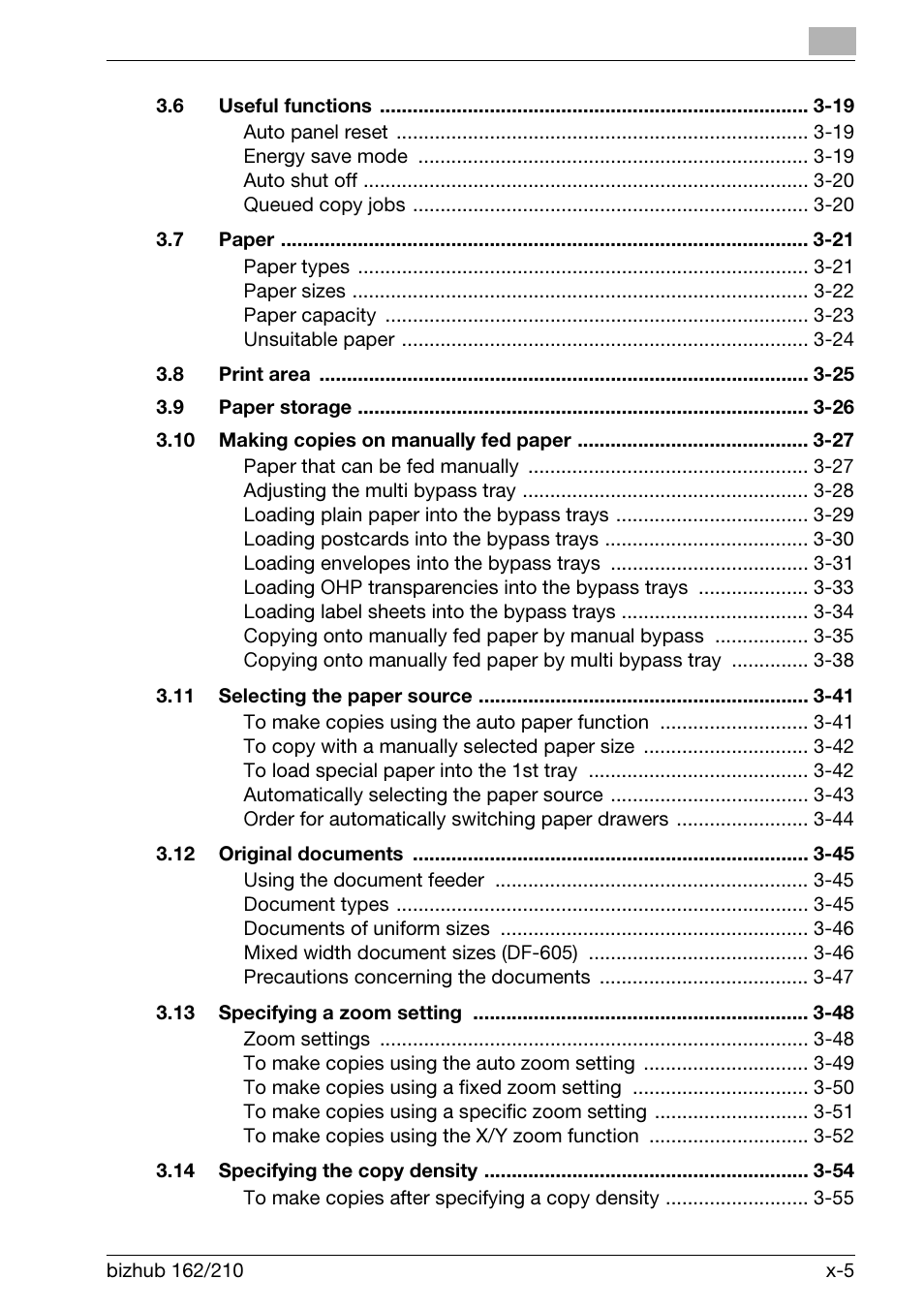 Konica Minolta BIZHUB 210 User Manual | Page 7 / 256
