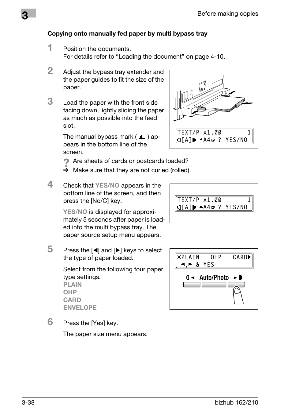 Konica Minolta BIZHUB 210 User Manual | Page 84 / 256