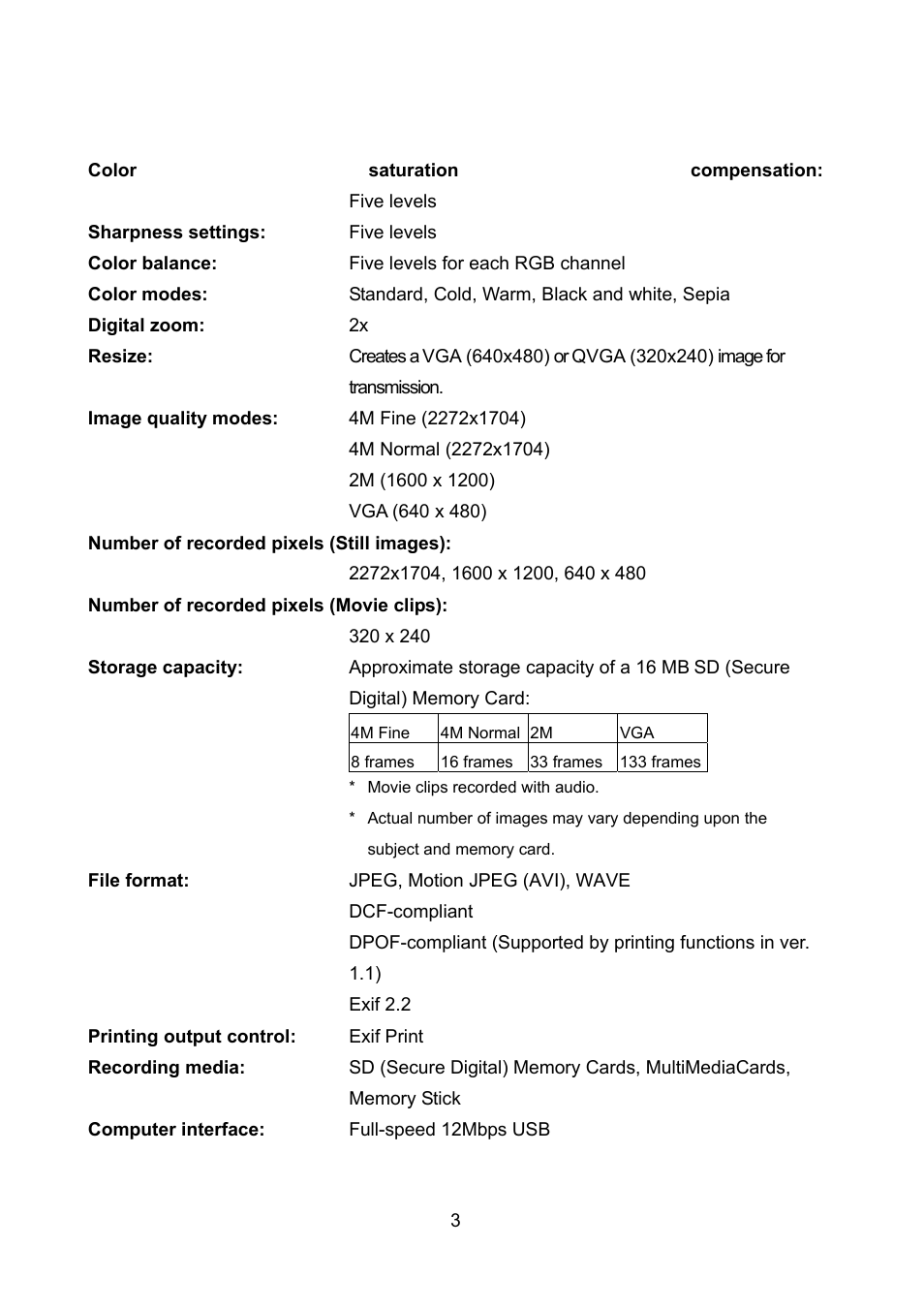 Konica Minolta DiMAGE G400 User Manual | Page 3 / 6
