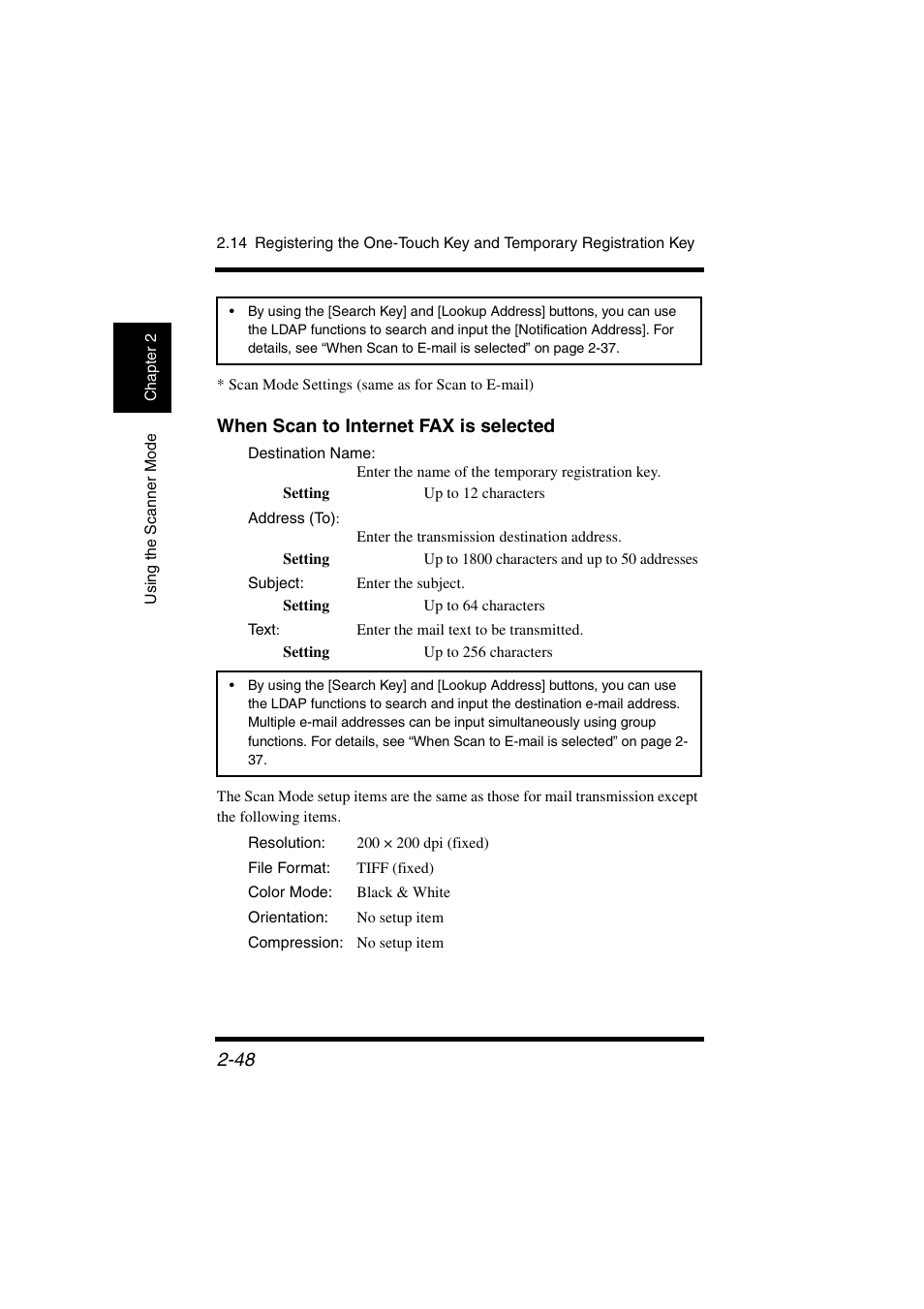 When scan to internet fax is selected | Konica Minolta IC-401 User Manual | Page 101 / 106