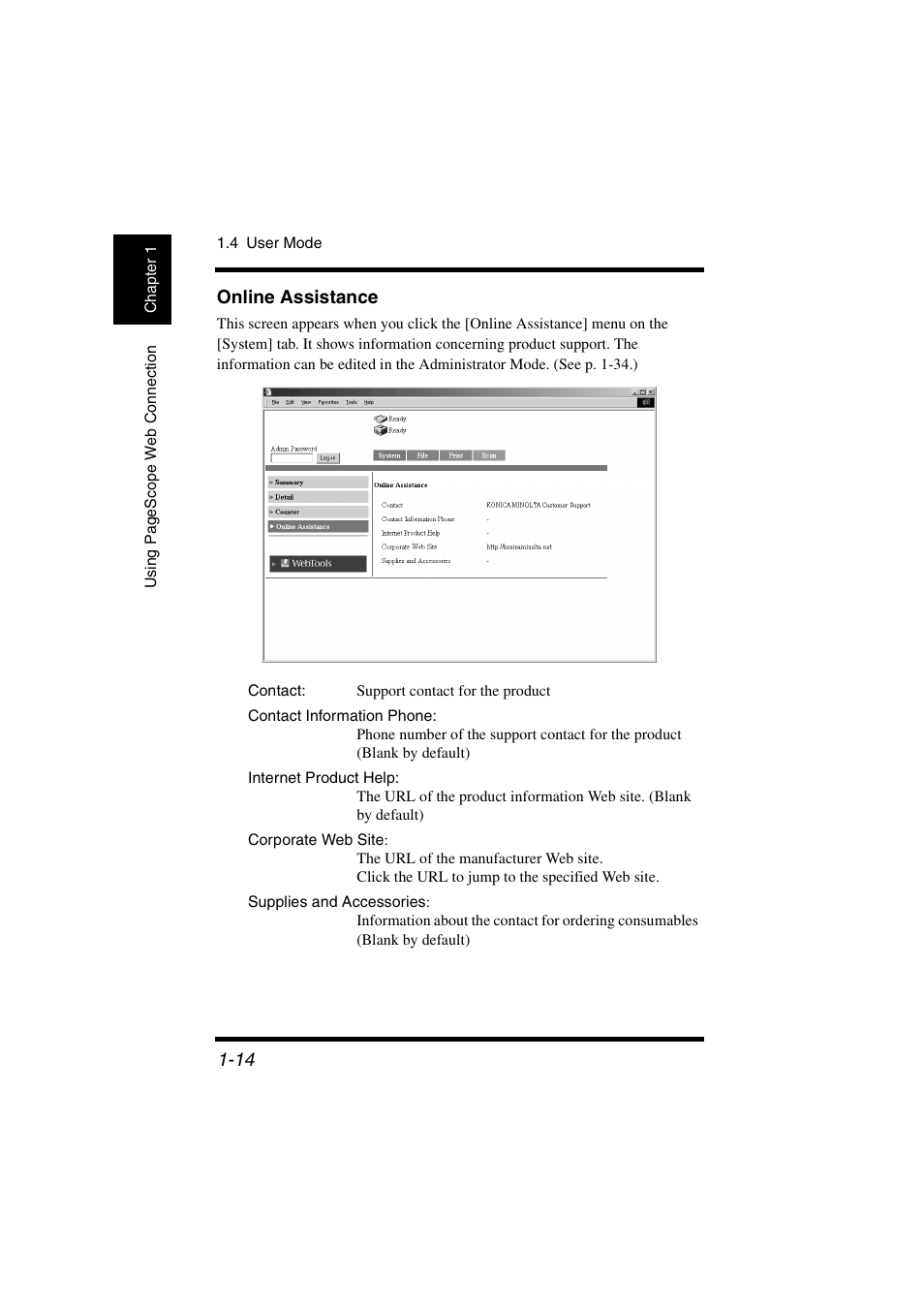 Online assistance | Konica Minolta IC-401 User Manual | Page 21 / 106