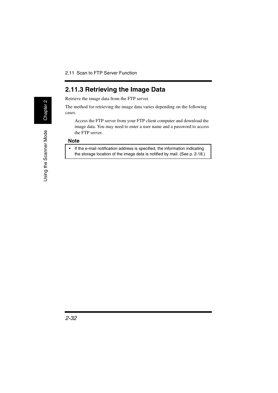 3 retrieving the image data, 3 retrieving the image data -32, P. 2-32 | Konica Minolta IC-401 User Manual | Page 85 / 106