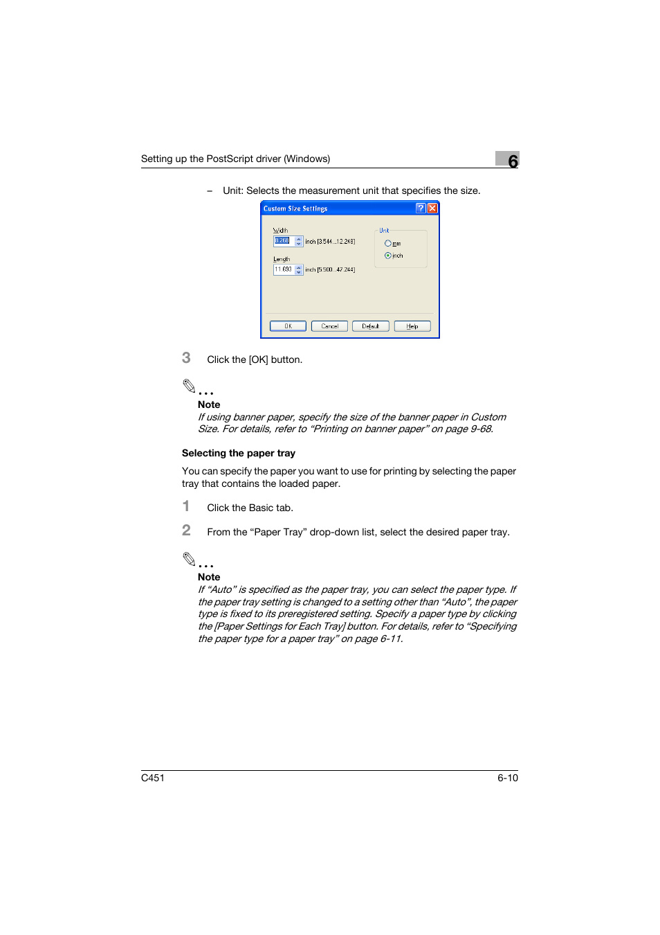 Selecting the paper tray, Selecting the paper tray -10 | Konica Minolta BIZHUP C451 User Manual | Page 207 / 410