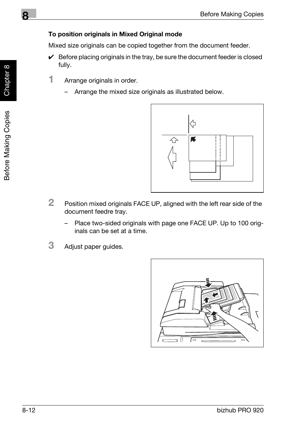To position originals in mixed original mode -12 | Konica Minolta BIZHUB PRO bizhubPRO920 User Manual | Page 158 / 410