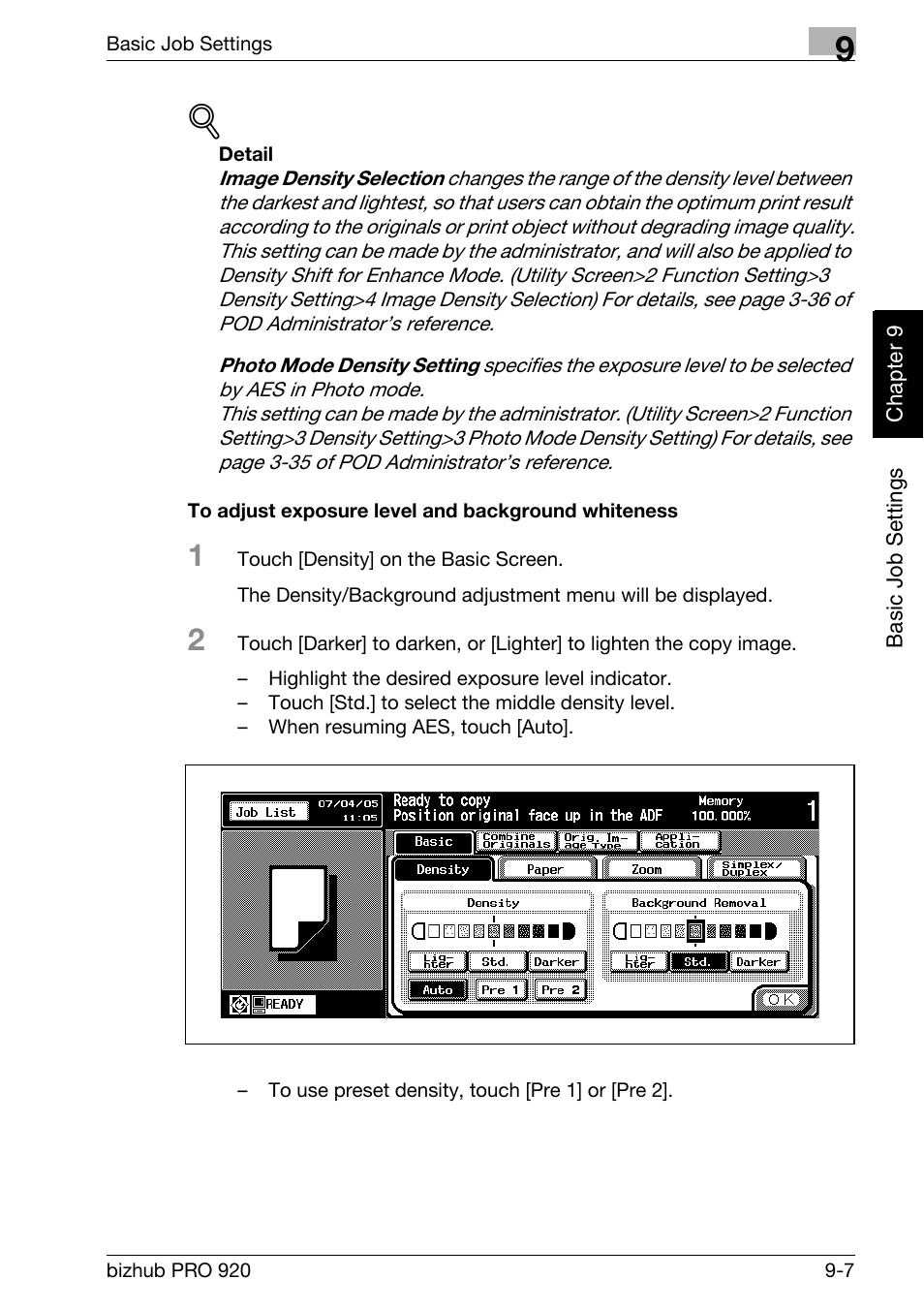 Konica Minolta BIZHUB PRO bizhubPRO920 User Manual | Page 175 / 410