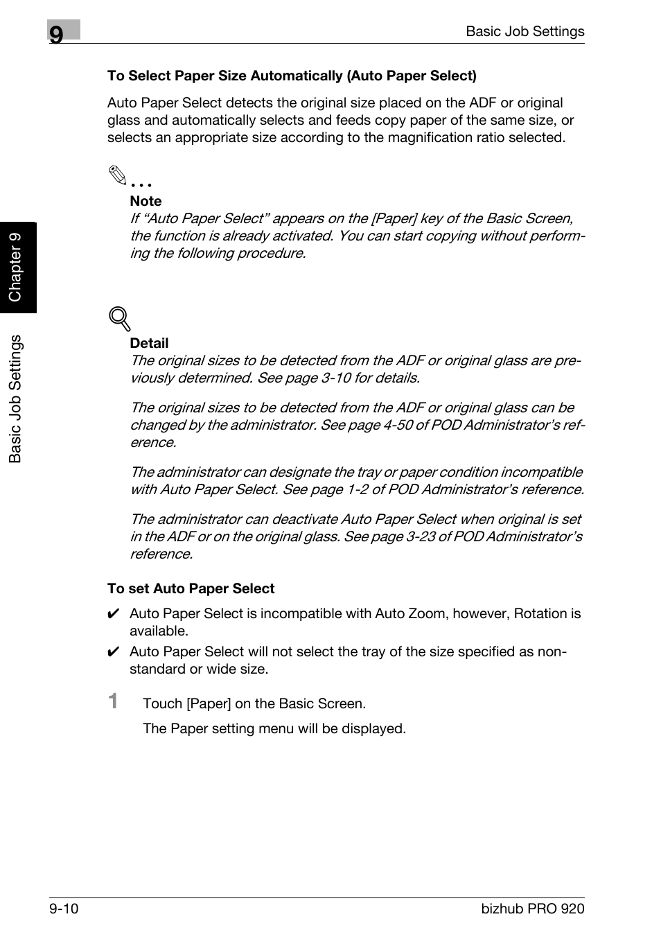 Konica Minolta BIZHUB PRO bizhubPRO920 User Manual | Page 178 / 410