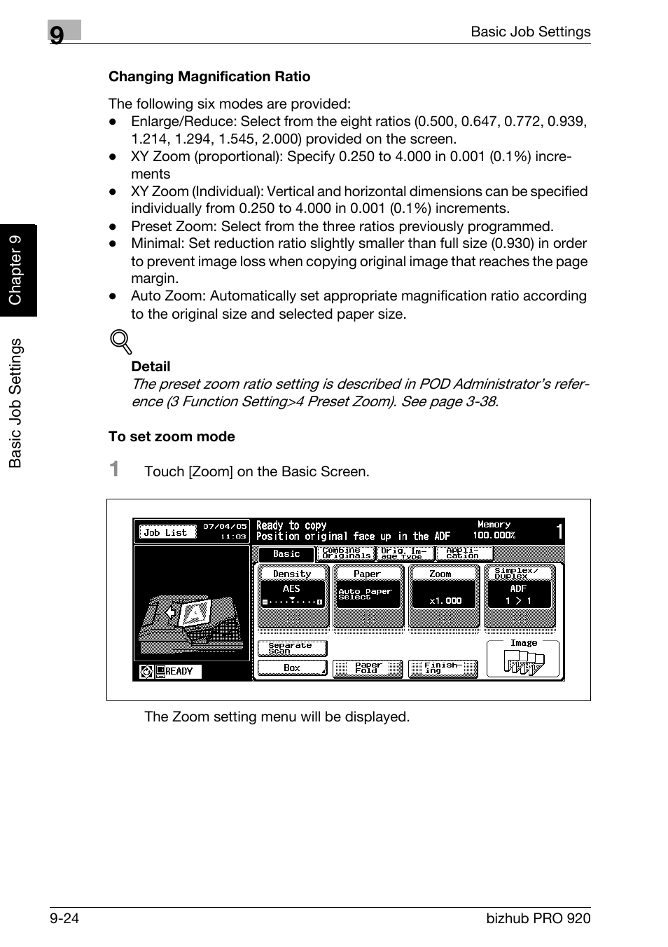 Konica Minolta BIZHUB PRO bizhubPRO920 User Manual | Page 192 / 410