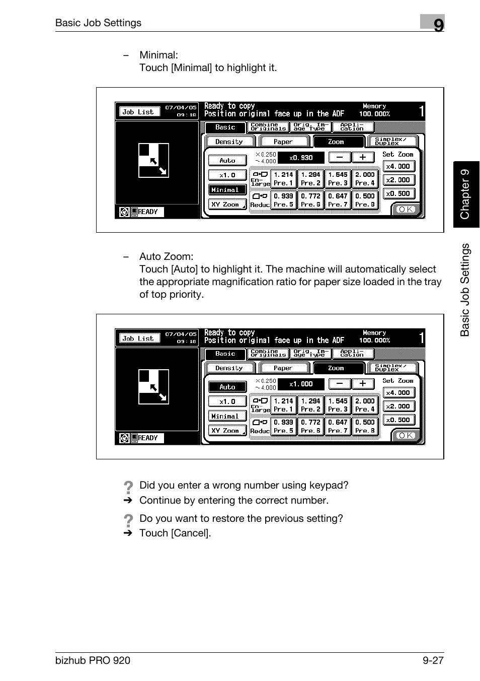 Konica Minolta BIZHUB PRO bizhubPRO920 User Manual | Page 195 / 410