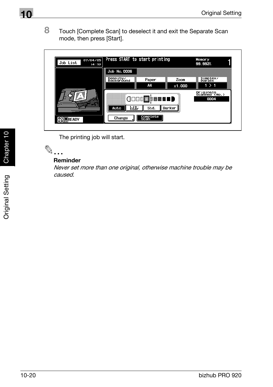 Konica Minolta BIZHUB PRO bizhubPRO920 User Manual | Page 230 / 410