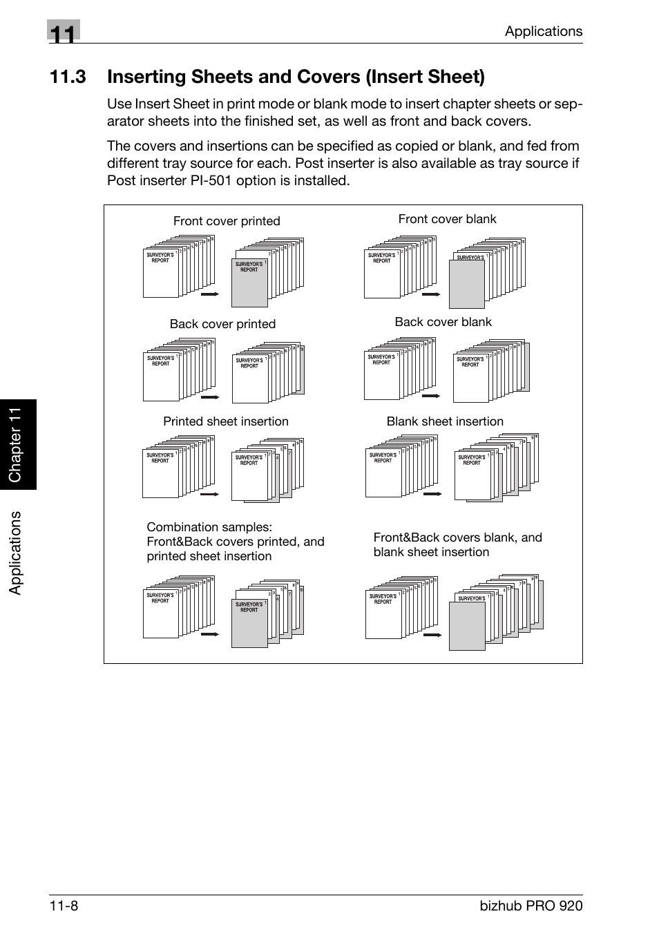 3 inserting sheets and covers (insert sheet), Inserting sheets and covers (insert sheet) -8 | Konica Minolta BIZHUB PRO bizhubPRO920 User Manual | Page 242 / 410
