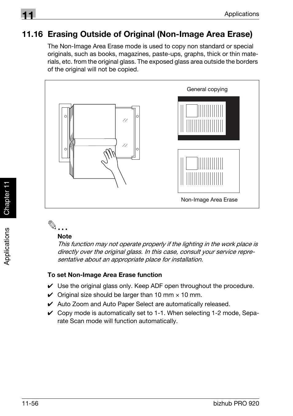 To set non-image area erase function -56 | Konica Minolta BIZHUB PRO bizhubPRO920 User Manual | Page 290 / 410