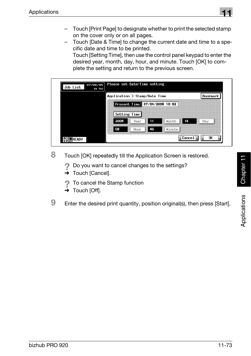 Konica Minolta BIZHUB PRO bizhubPRO920 User Manual | Page 307 / 410