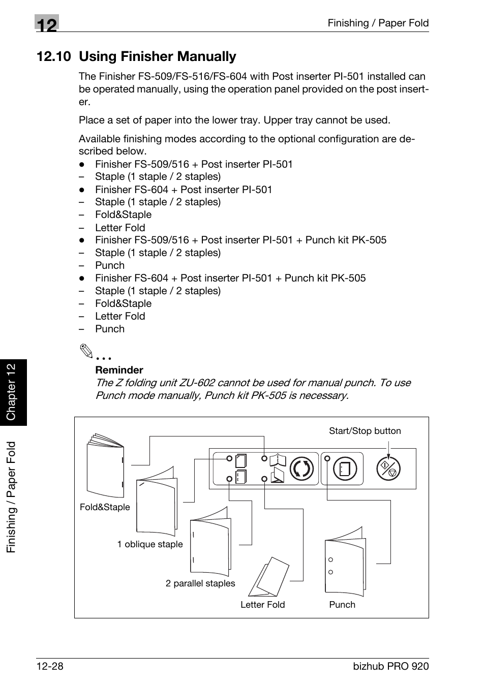 10 using finisher manually, 10 using finisher manually -28 | Konica Minolta BIZHUB PRO bizhubPRO920 User Manual | Page 354 / 410
