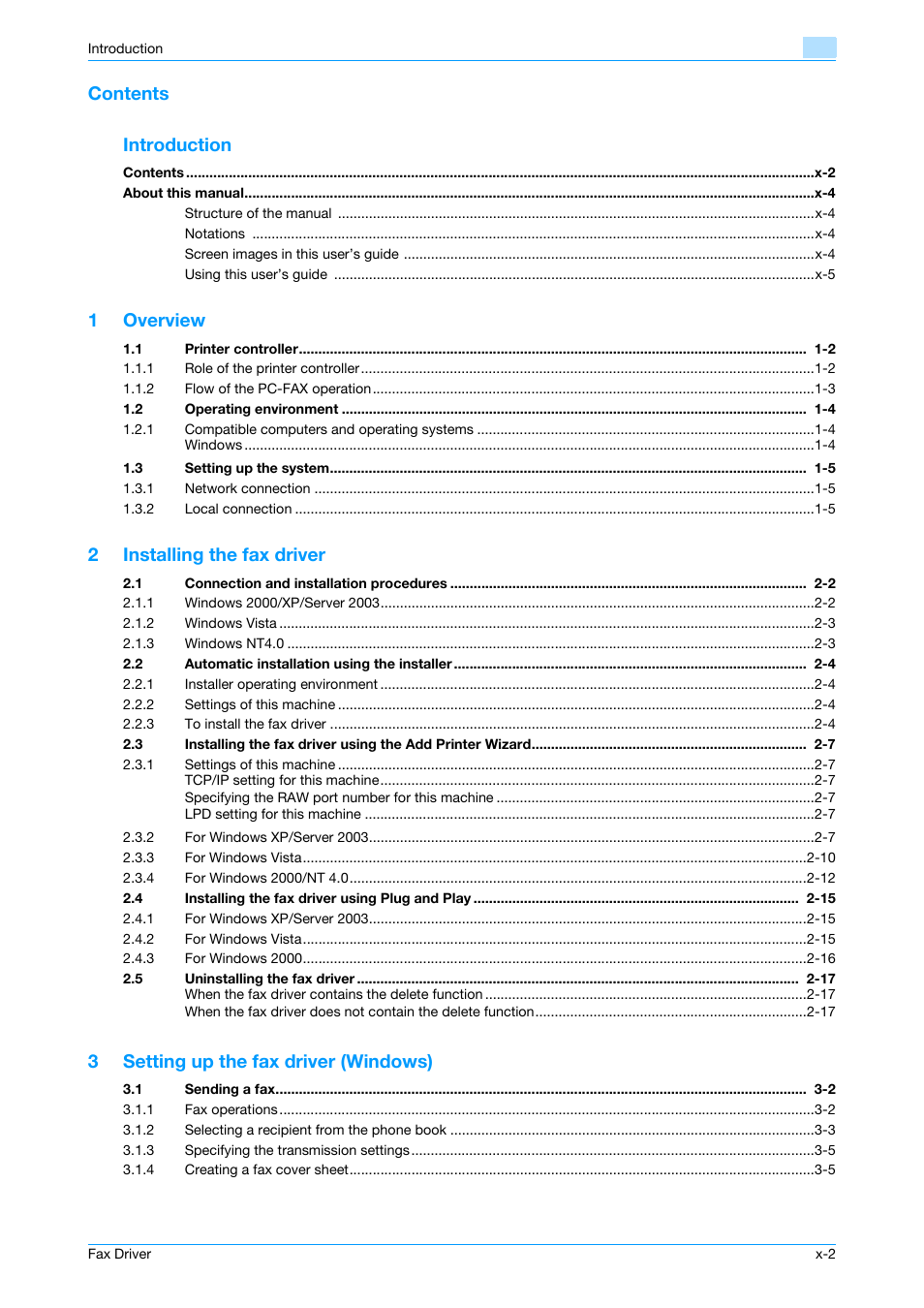 Konica Minolta BIZHUB C253 User Manual | Page 3 / 66