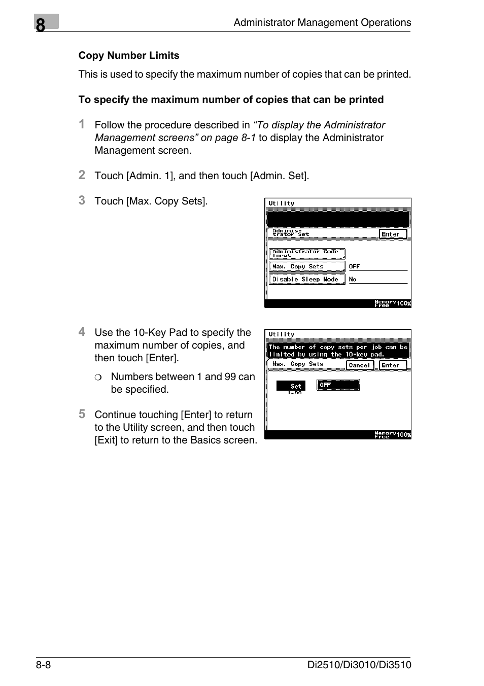 Copy number limits | Konica Minolta DI3510 User Manual | Page 164 / 334