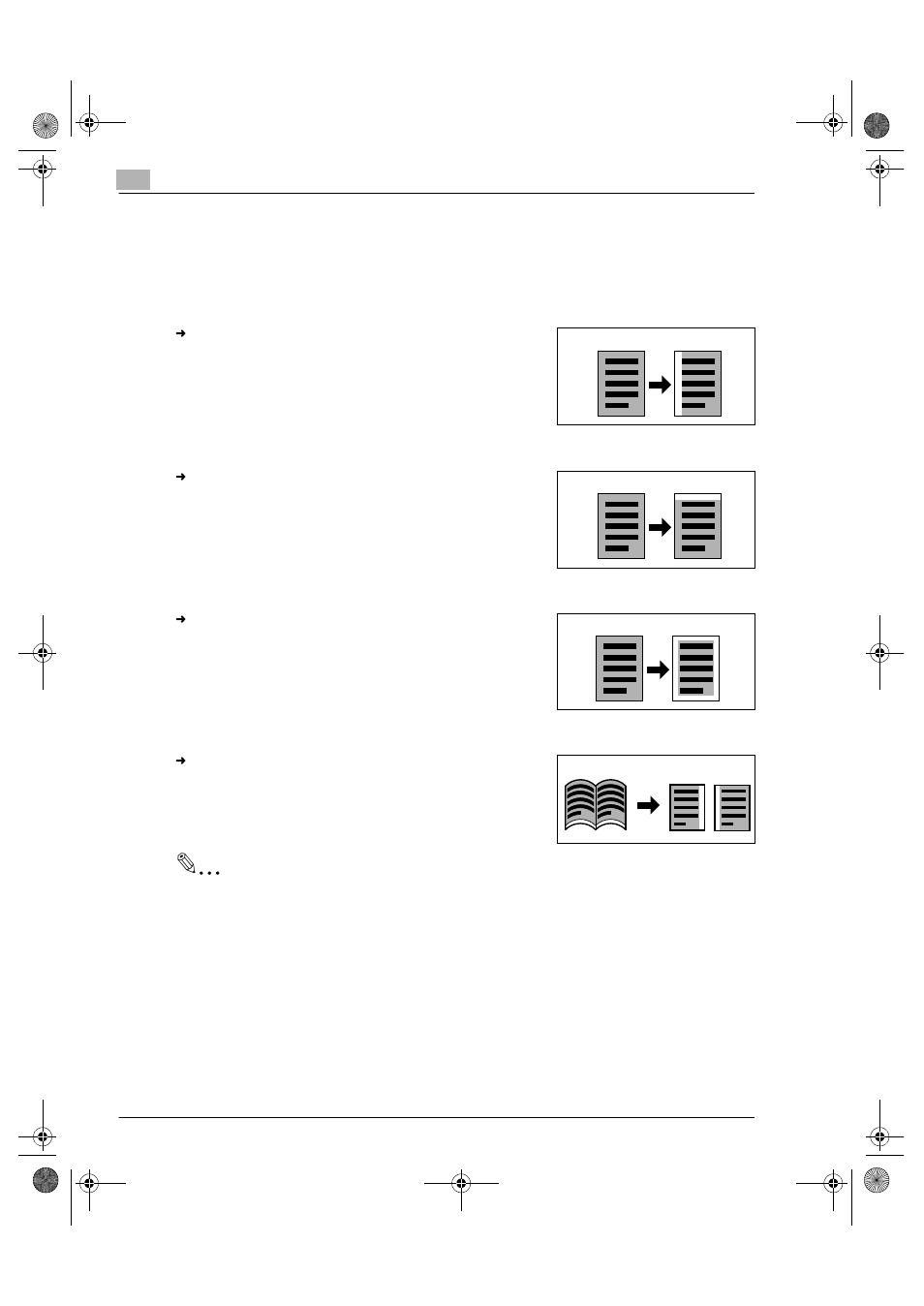 3 erasing part of original image (margin erase), Erasing part of original image (margin erase) -10, P.6-10) | Konica Minolta Printer Copier User Manual | Page 92 / 168