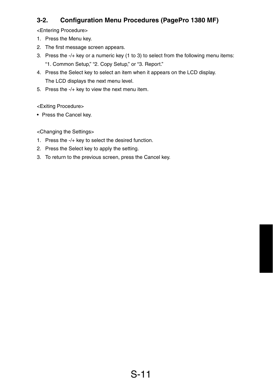 S-11 | Konica Minolta PagePro 1390 MF User Manual | Page 87 / 178