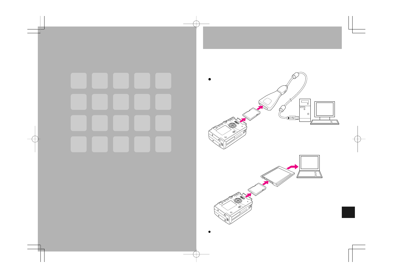 Transferring images to other devices | Konica Minolta Konica Digital Revio KD-300Z User Manual | Page 40 / 50