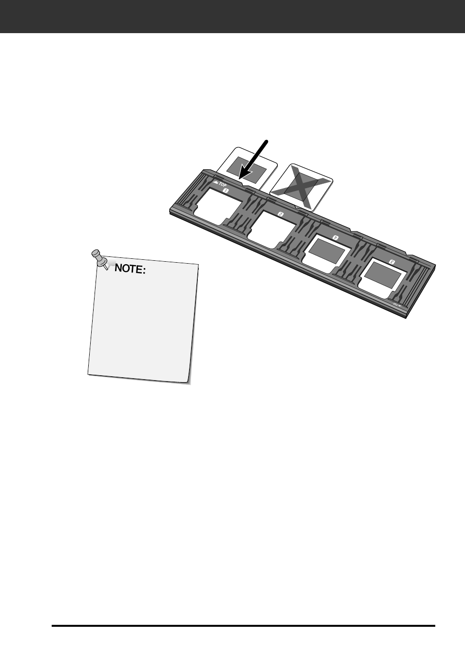 Loading the slide holder | Konica Minolta F-2900 User Manual | Page 25 / 85