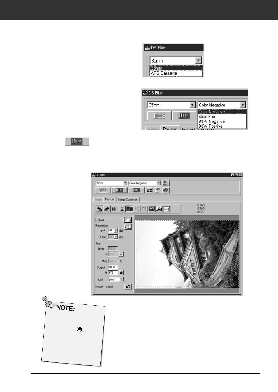 Setting the film type | Konica Minolta F-2900 User Manual | Page 27 / 85