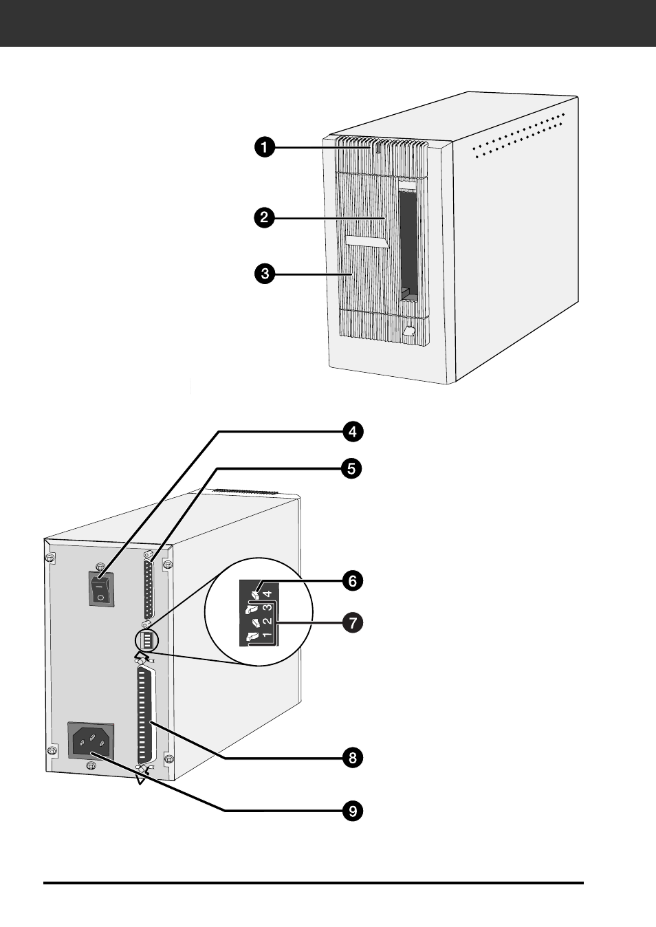 Names of parts | Konica Minolta F-2900 User Manual | Page 8 / 85