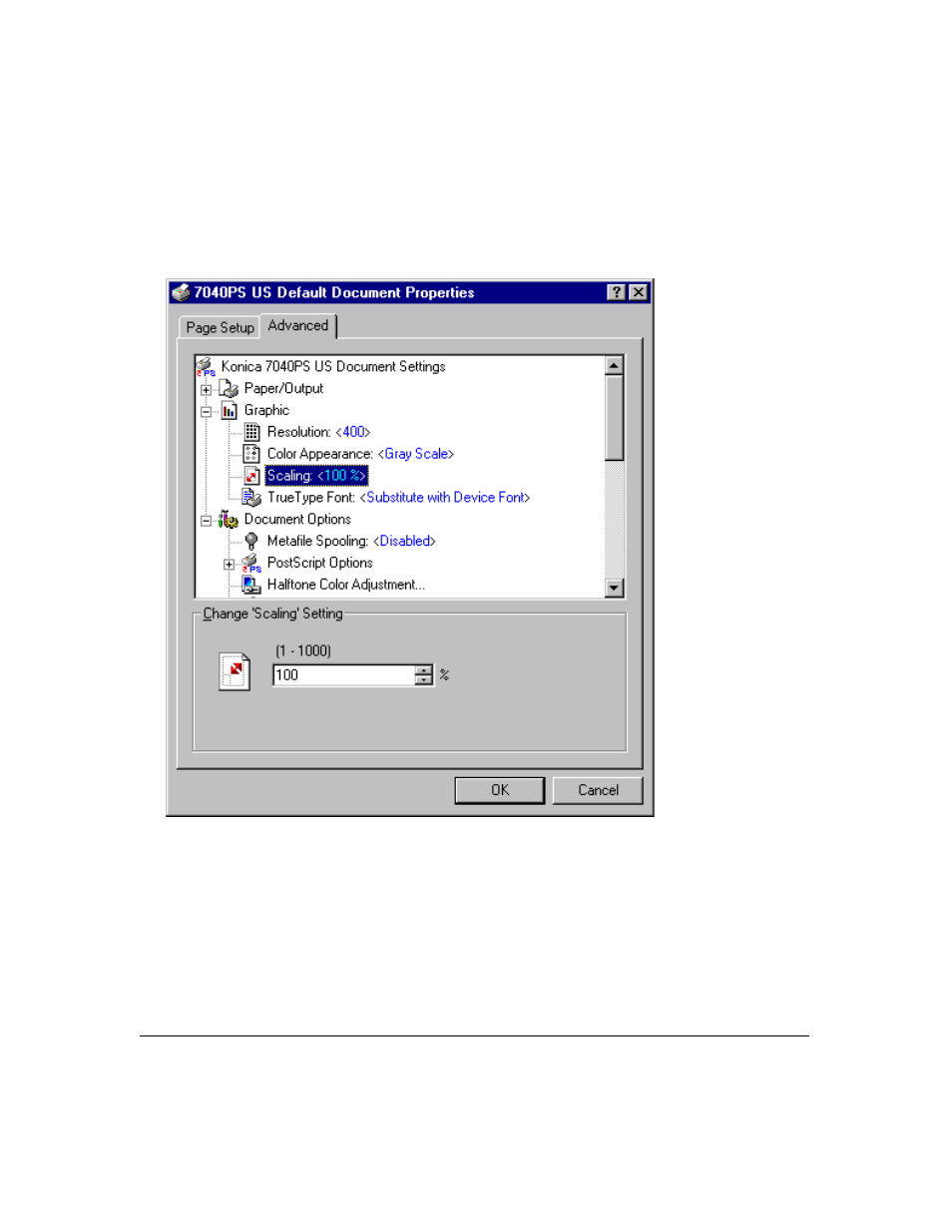 Printer driver screens | Konica Minolta IP-411 User Manual | Page 150 / 241