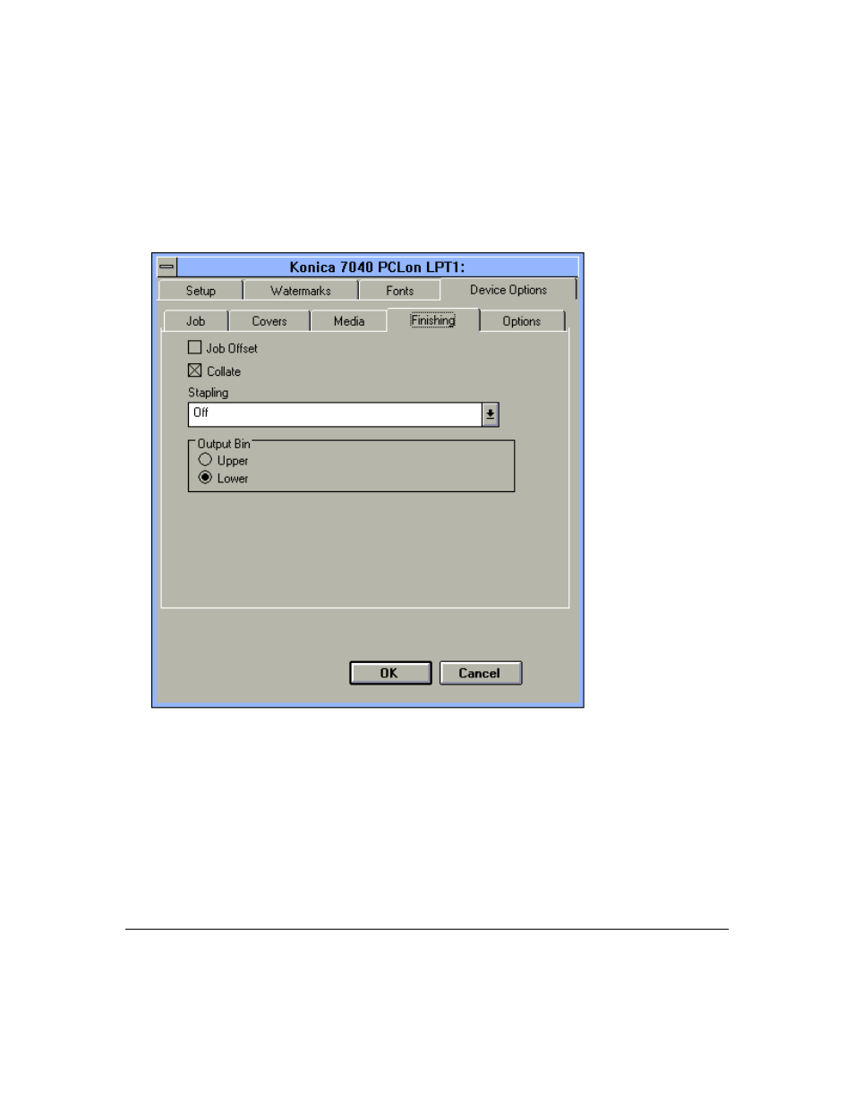 Printer driver screens | Konica Minolta IP-411 User Manual | Page 69 / 241