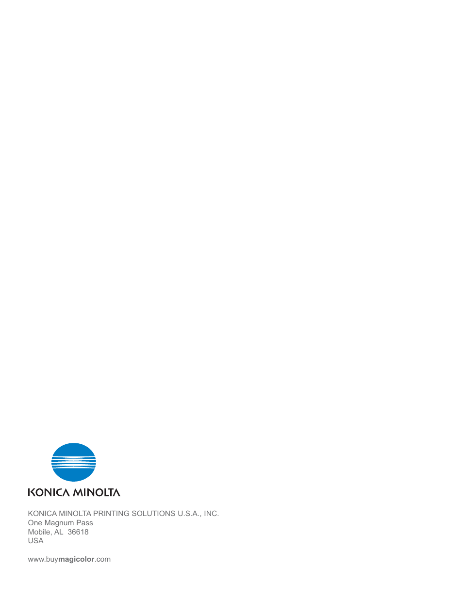 Konica Minolta 5440 DL User Manual | Page 40 / 40