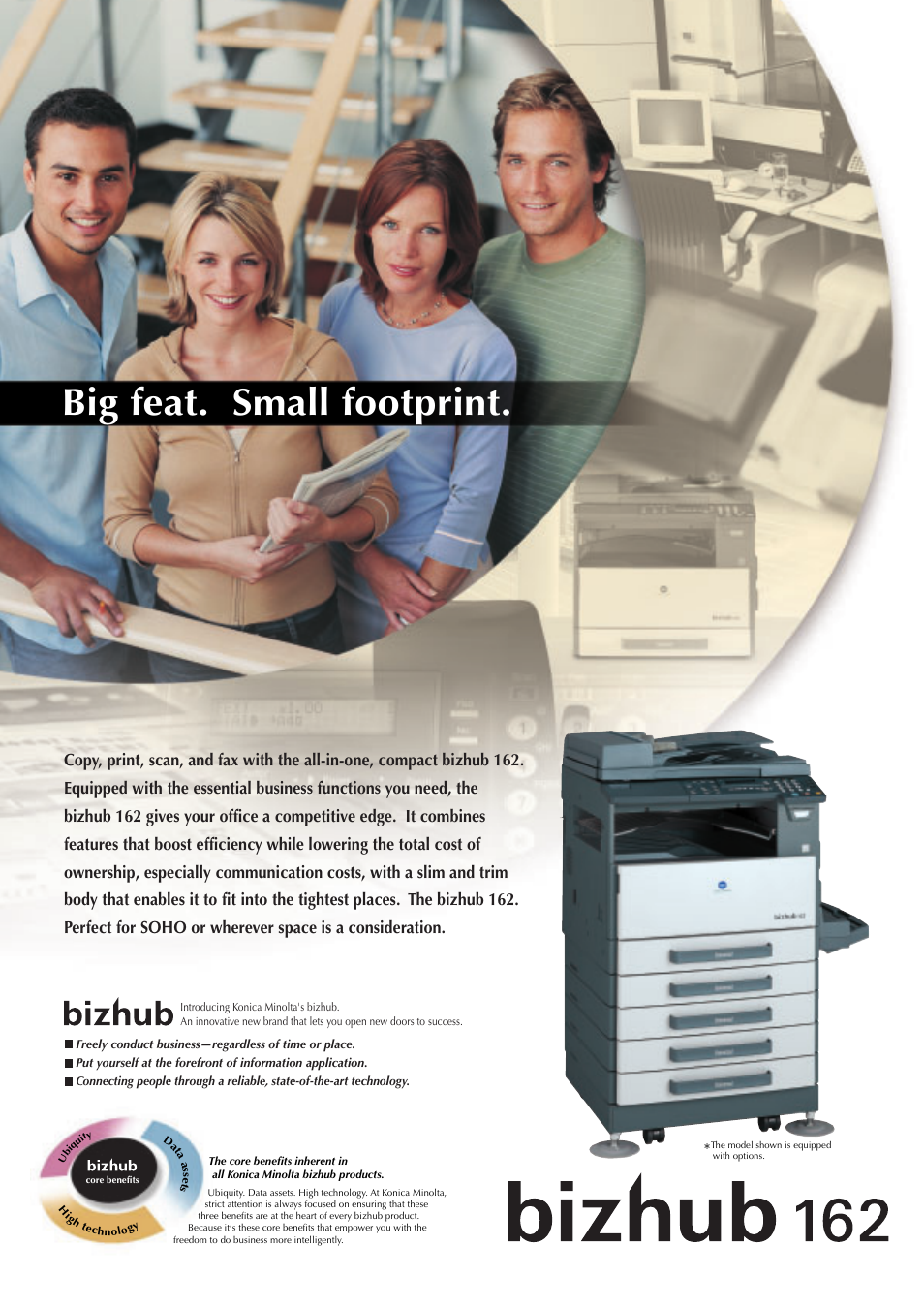 Big feat. small footprint | Konica Minolta bizhub 162 User Manual | Page 2 / 8