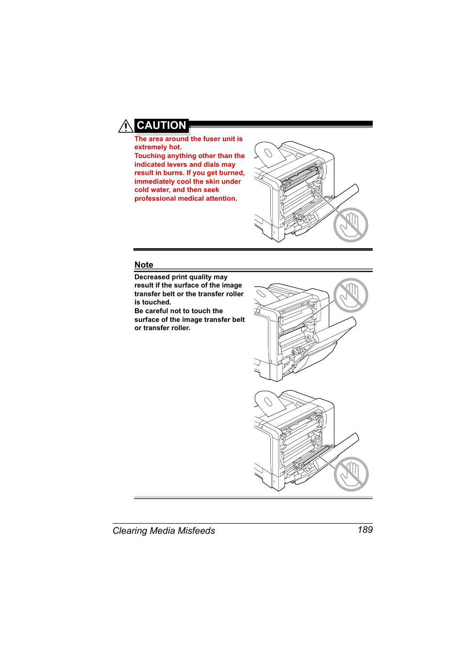 Caution | Konica Minolta BIZHUB C30P User Manual | Page 203 / 276