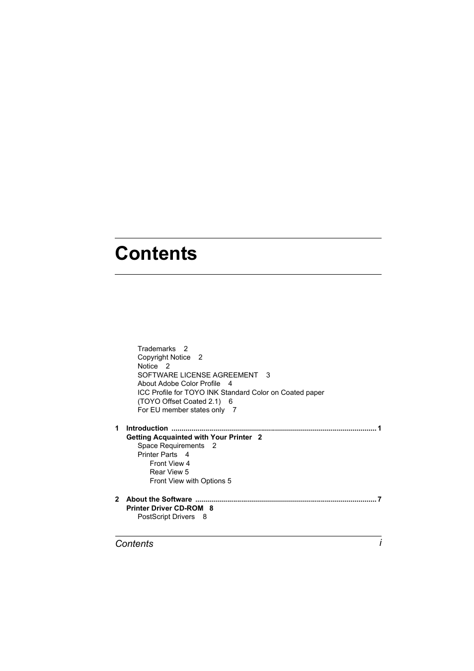 Konica Minolta BIZHUB C30P User Manual | Page 9 / 276