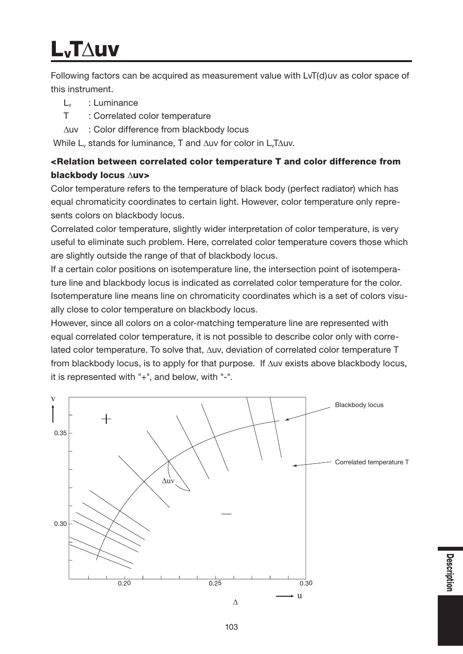 Lvt∆uv, T∆uv | Konica Minolta Chroma Meter CS-200 User Manual | Page 105 / 124