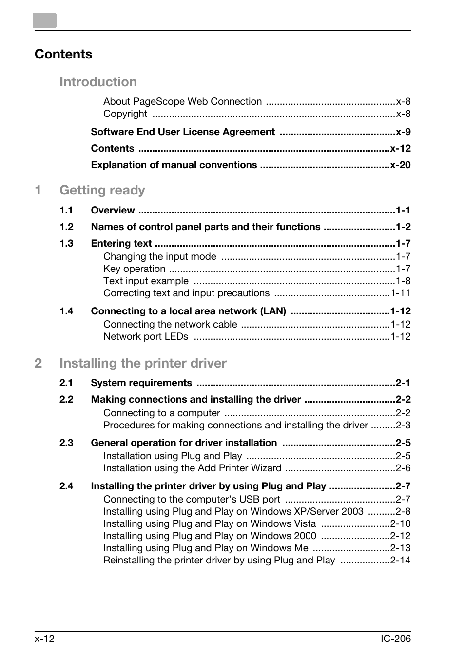 Konica Minolta bizhub 163 User Manual | Page 13 / 362