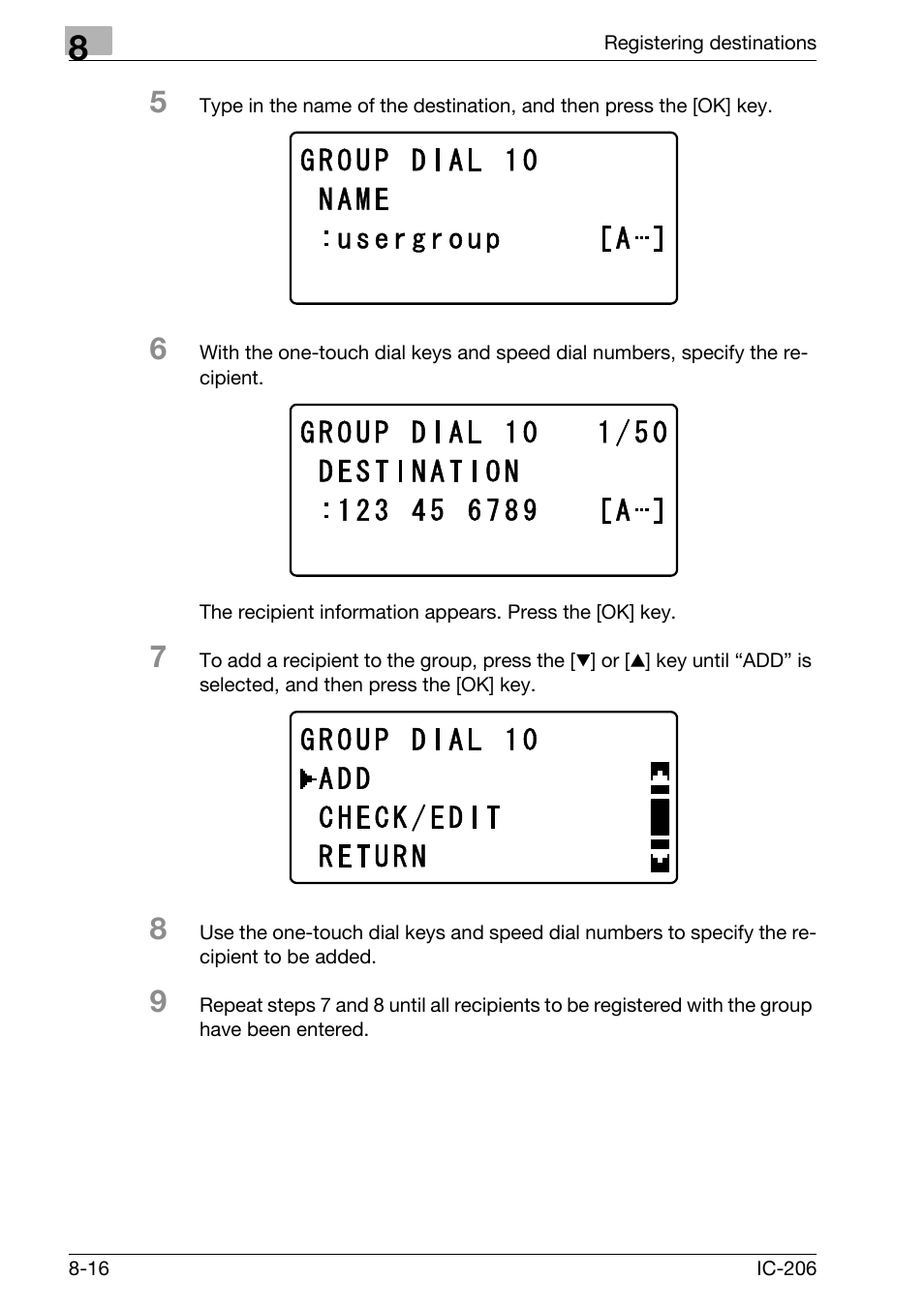 Konica Minolta bizhub 163 User Manual | Page 205 / 362