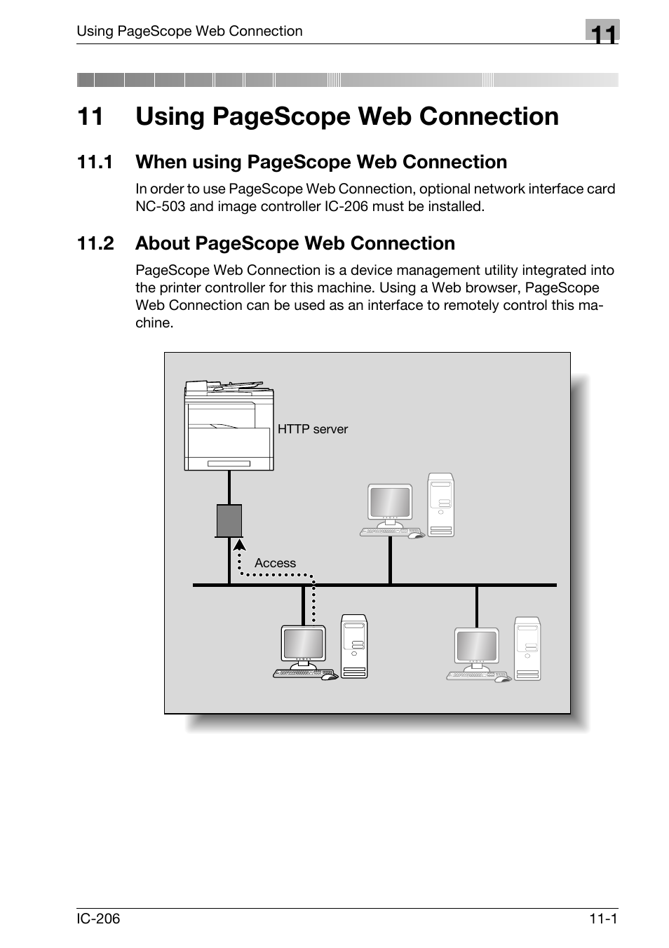 11 using pagescope web connection | Konica Minolta bizhub 163 User Manual | Page 278 / 362
