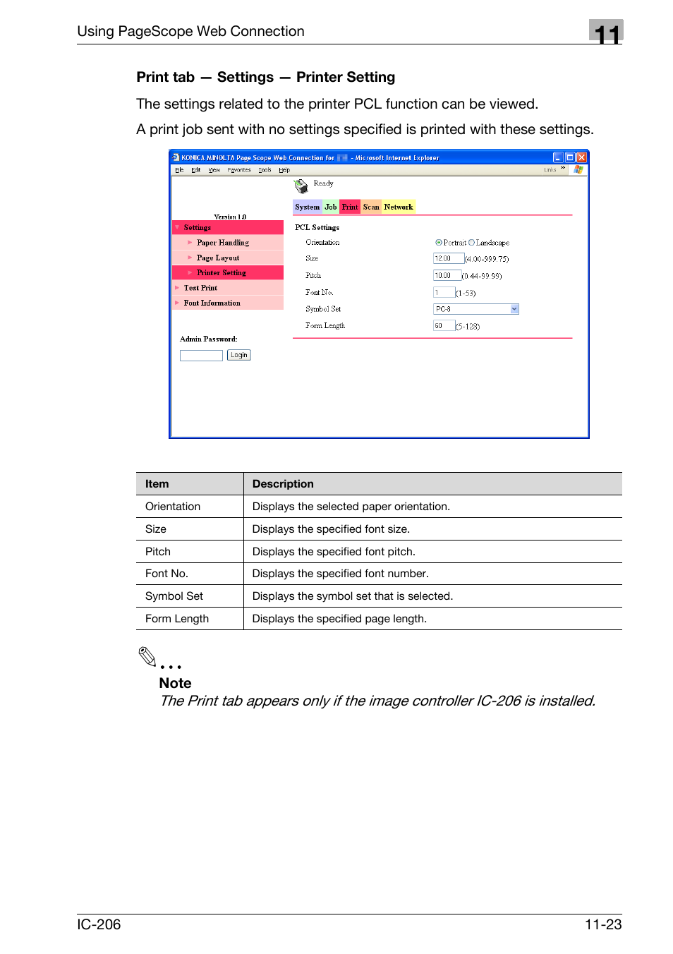 Print tab - settings - printer setting, Print tab — settings — printer setting -23 | Konica Minolta bizhub 163 User Manual | Page 300 / 362