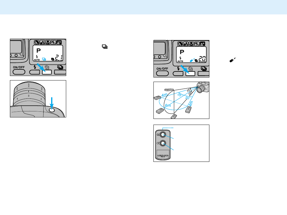 Remote-control (optional), Continuous-drive mode | Konica Minolta Minolta VECTISS100 User Manual | Page 31 / 45
