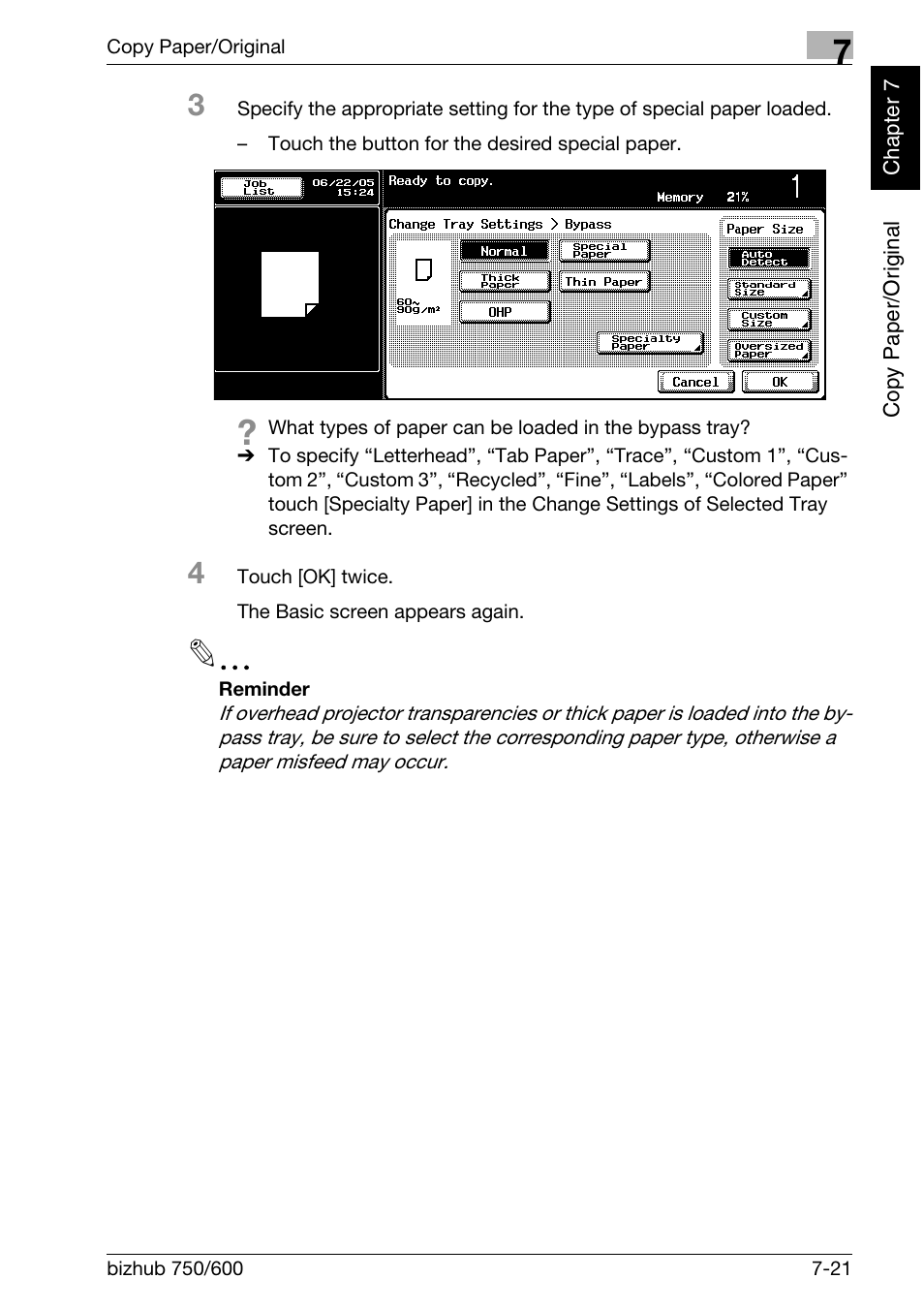 Konica Minolta bizhub 750 User Manual | Page 258 / 526