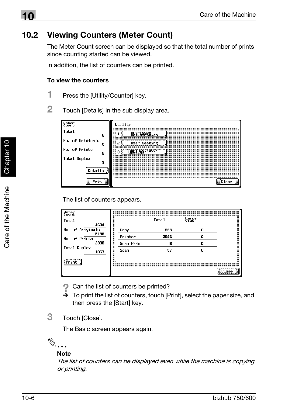 2 viewing counters (meter count) | Konica Minolta bizhub 750 User Manual | Page 391 / 526
