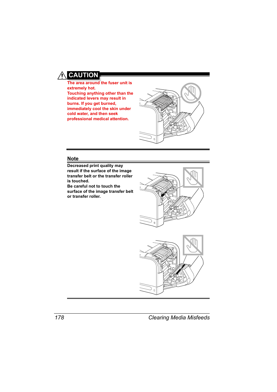 Caution | Konica Minolta Bizhub C20P User Manual | Page 192 / 258