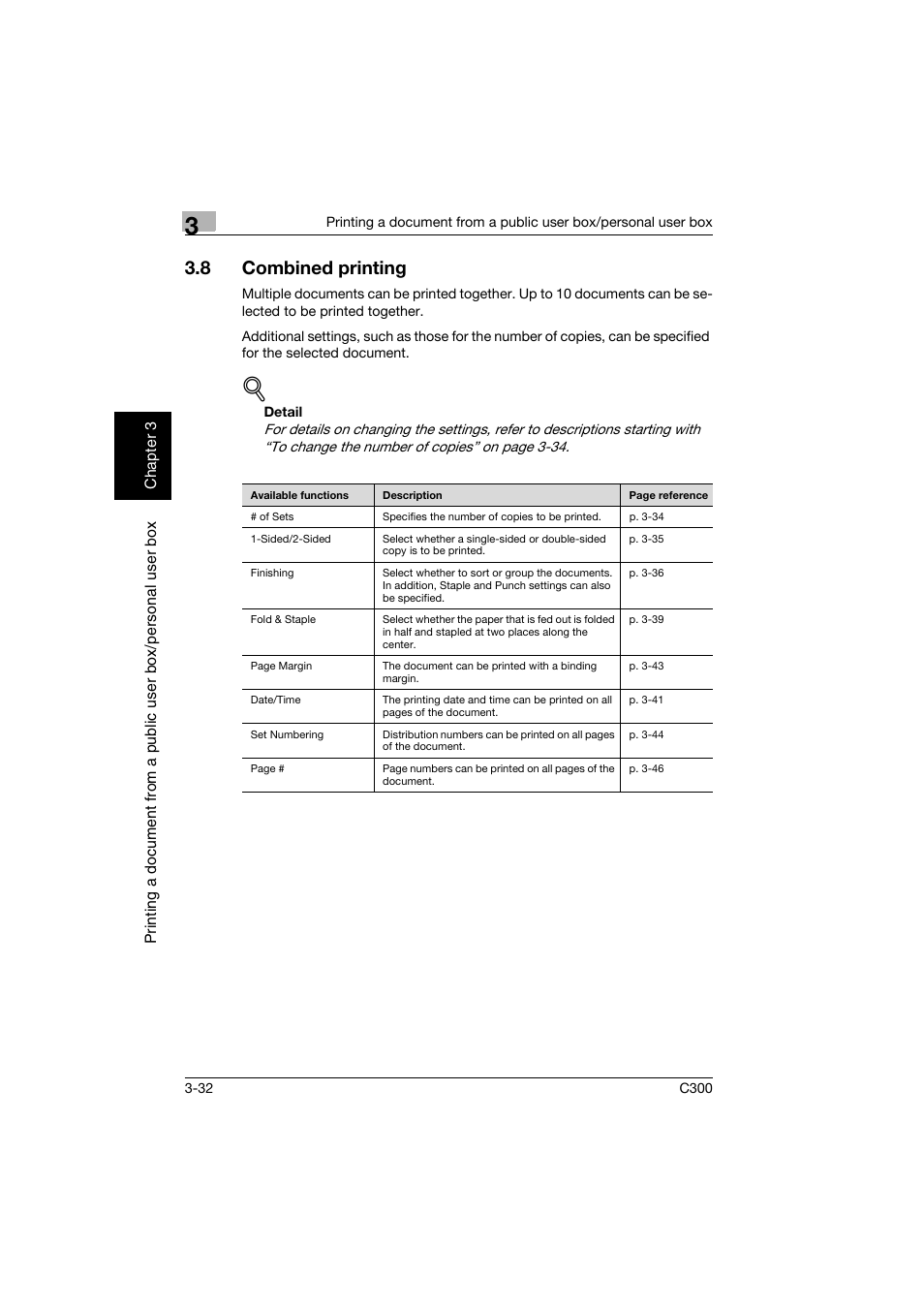 8 combined printing, Combined printing -32 | Konica Minolta bizhub C300 User Manual | Page 69 / 198
