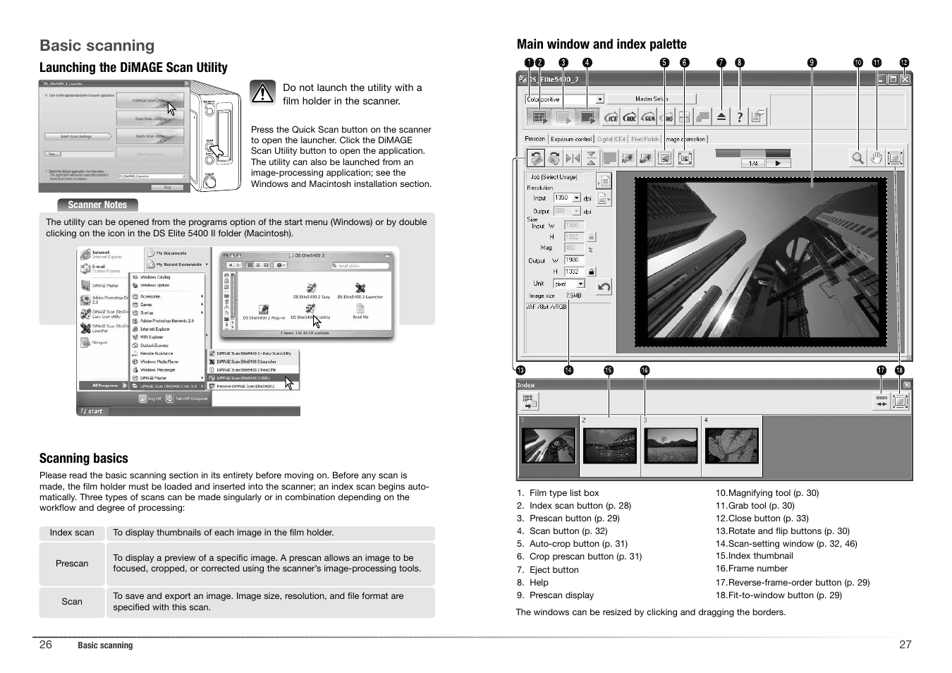 Basic scanning | Konica Minolta 5400 II User Manual | Page 14 / 38