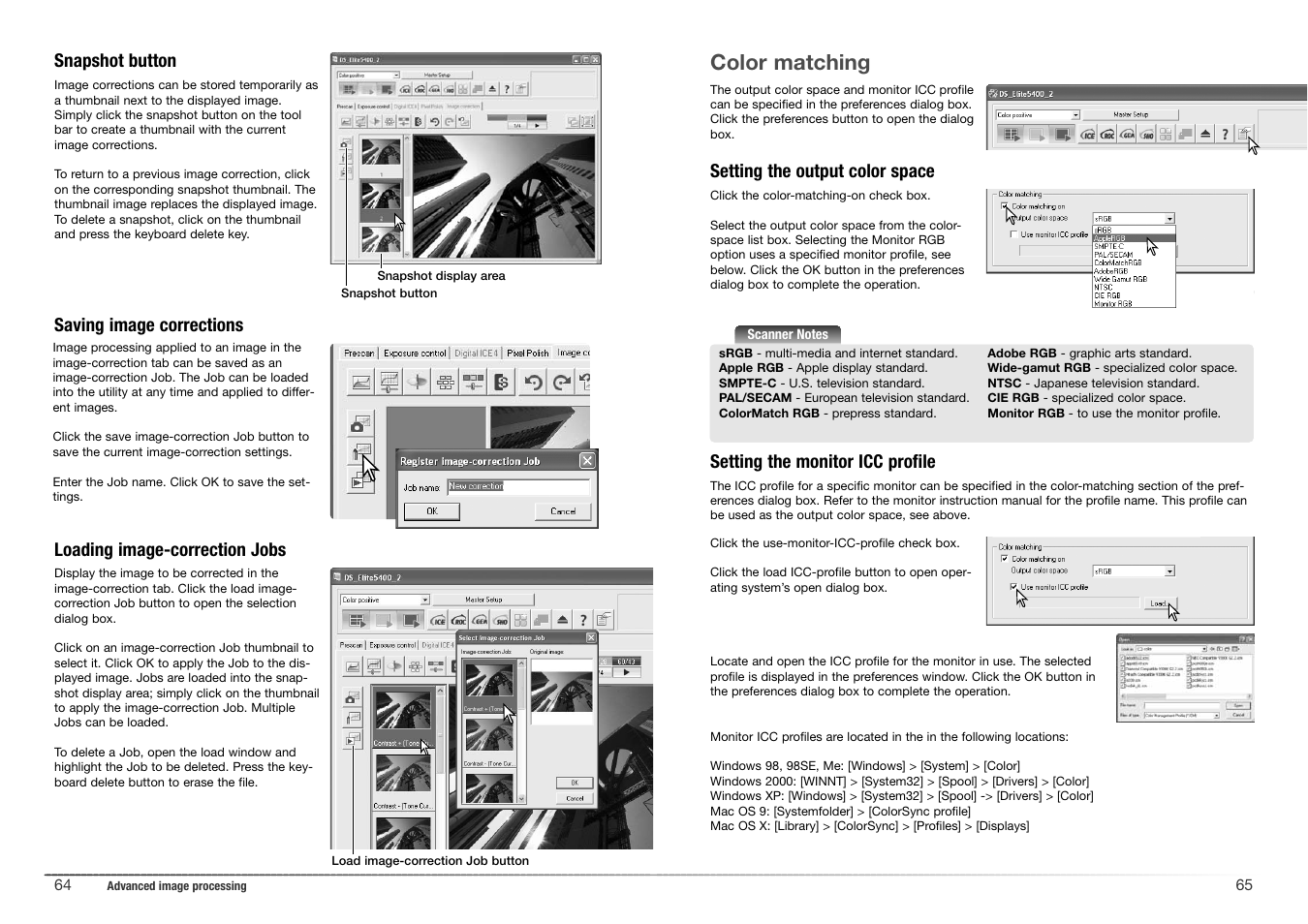 Color matching | Konica Minolta 5400 II User Manual | Page 33 / 38