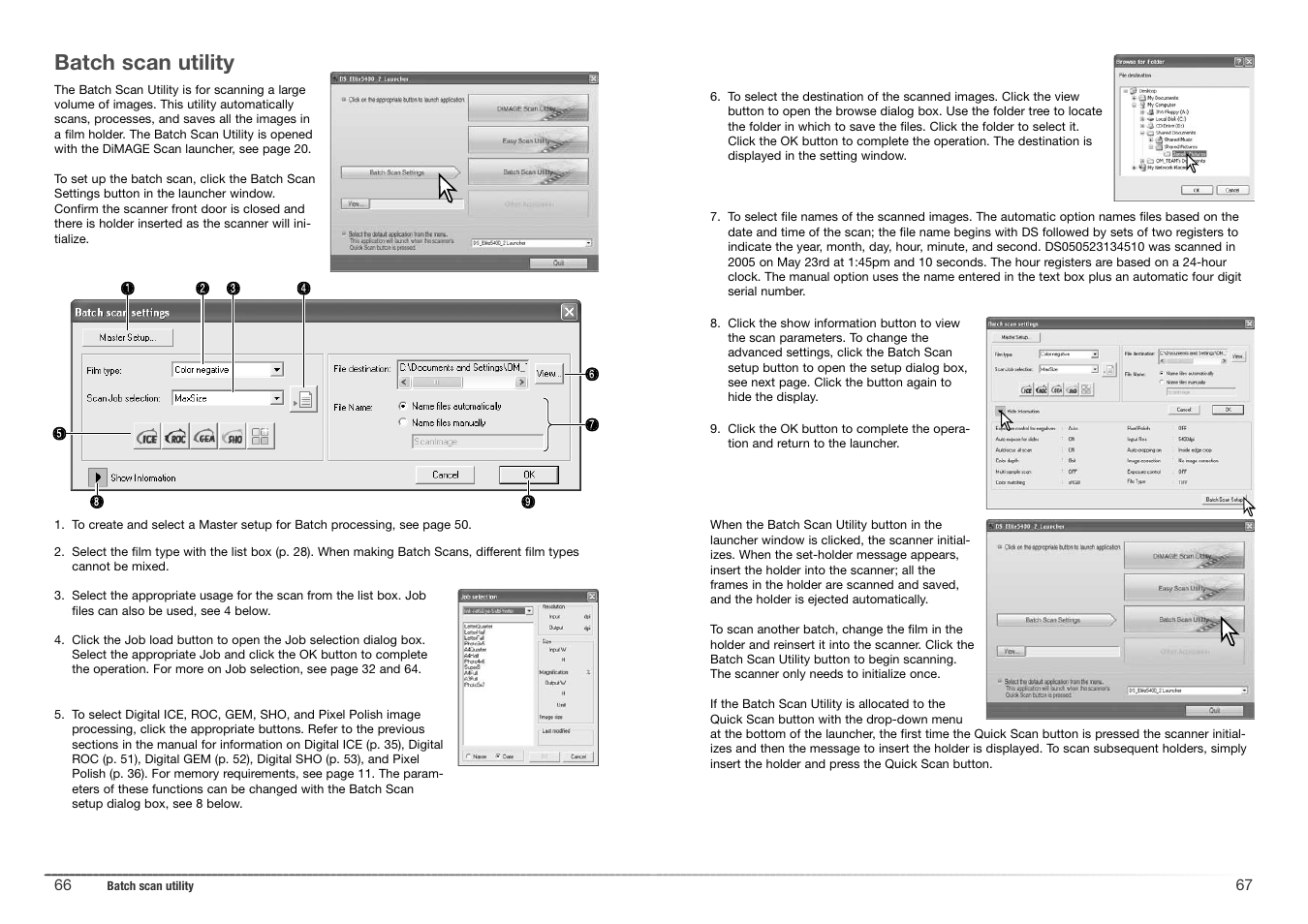 Batch scan utility | Konica Minolta 5400 II User Manual | Page 34 / 38