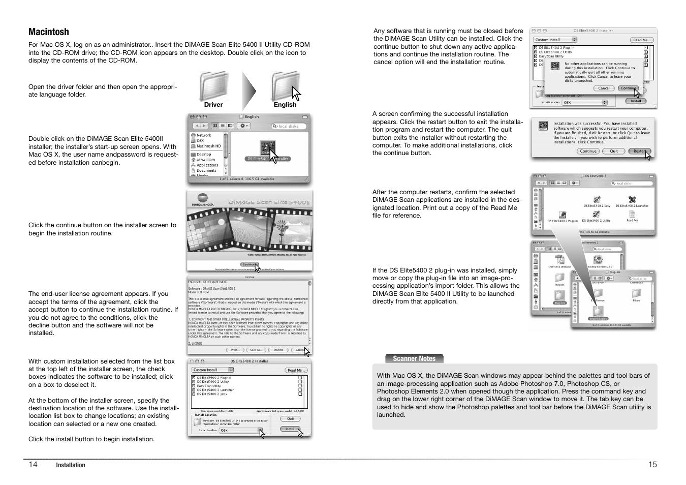 Macintosh | Konica Minolta 5400 II User Manual | Page 8 / 38