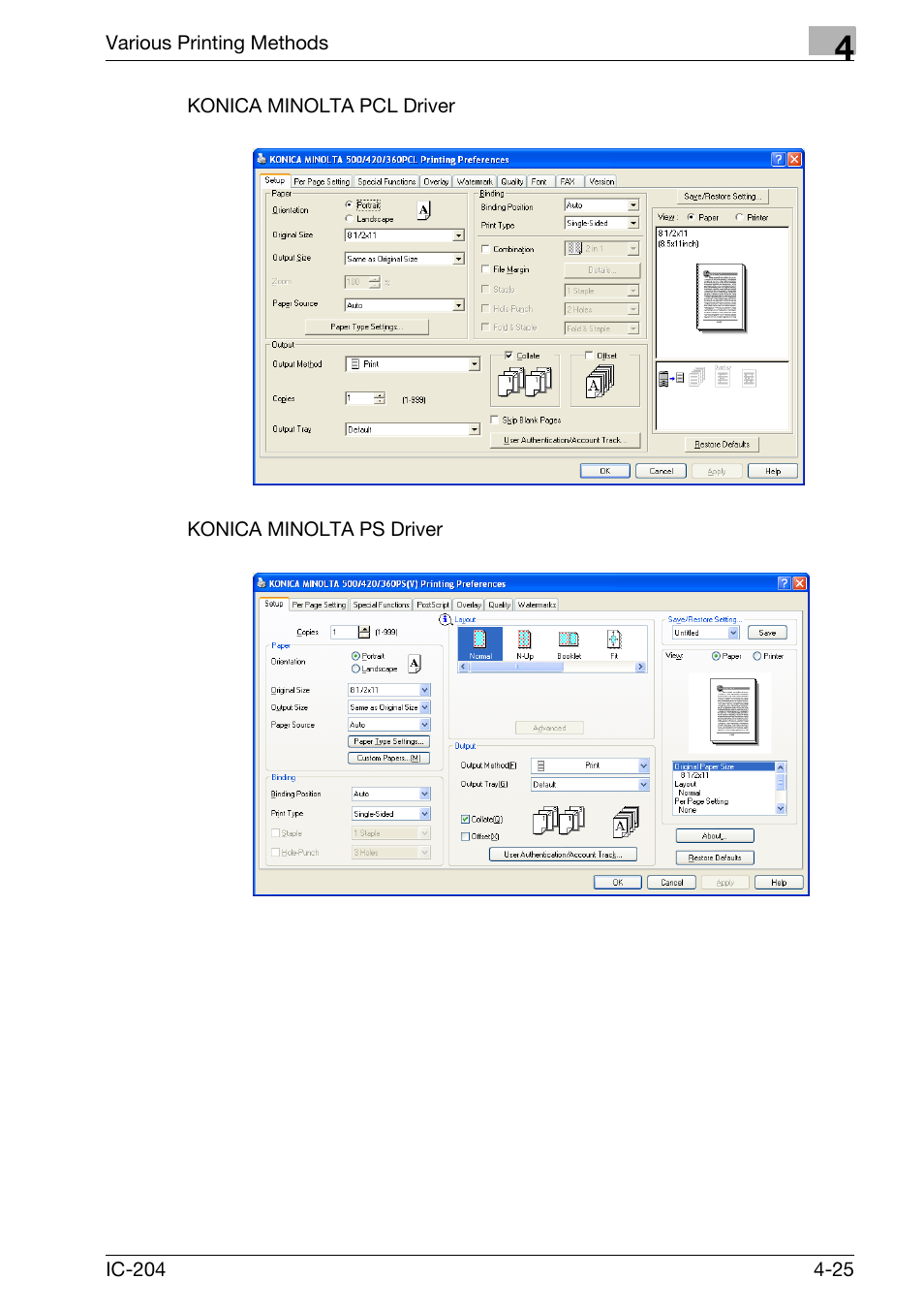 Konica Minolta IC-204 User Manual | Page 122 / 130