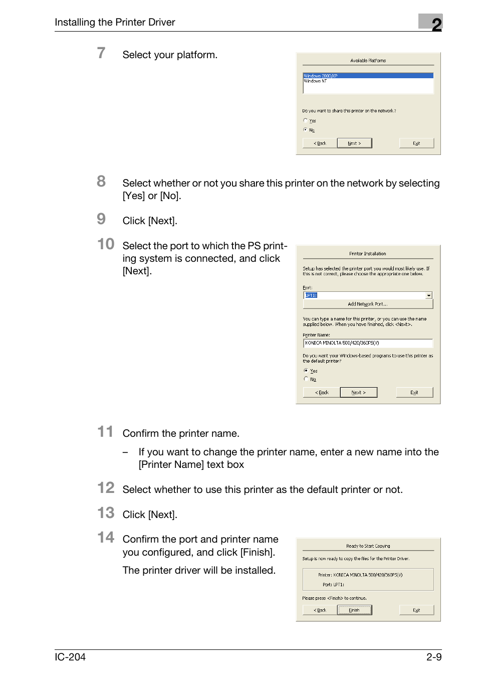Konica Minolta IC-204 User Manual | Page 34 / 130