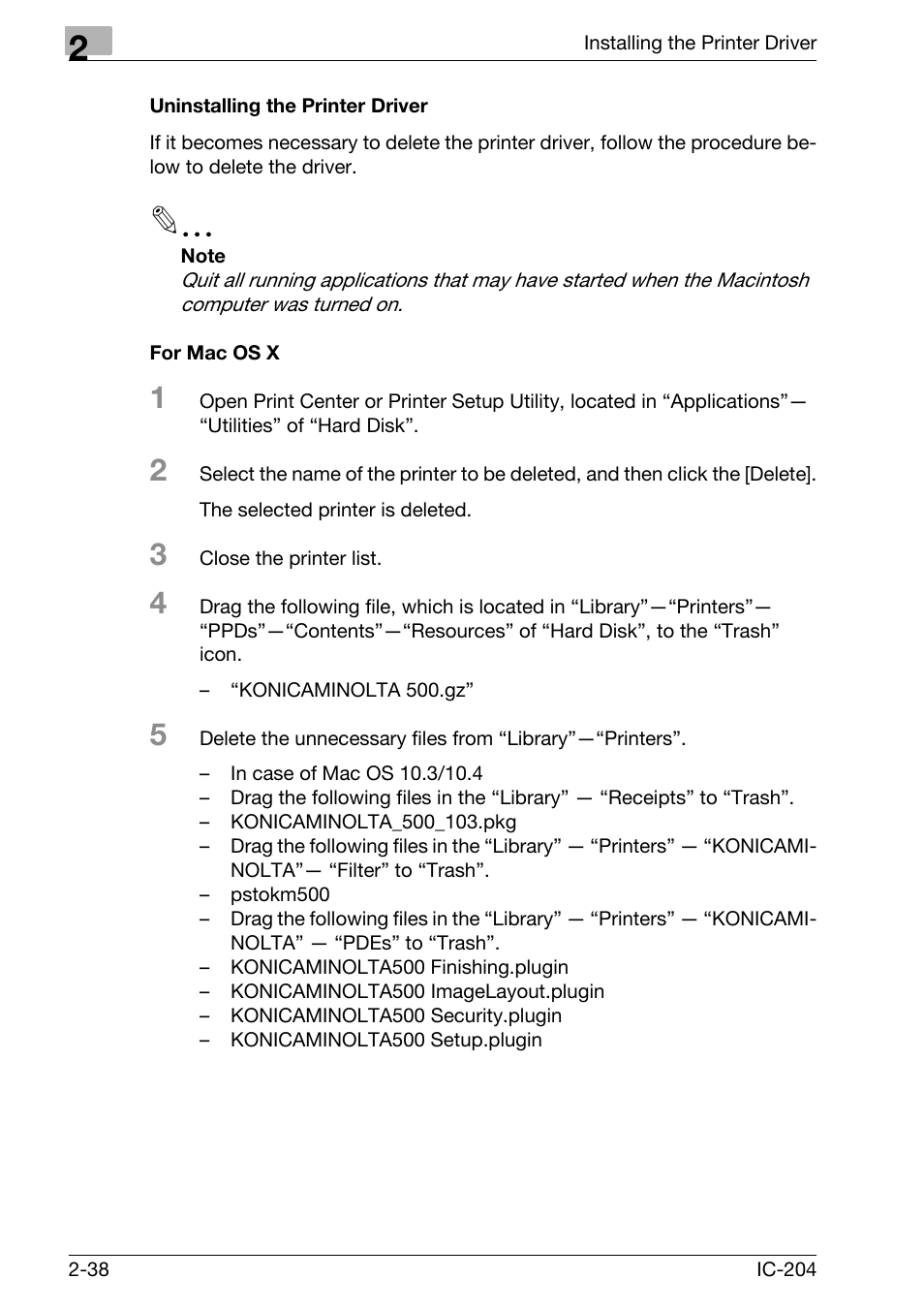 Konica Minolta IC-204 User Manual | Page 63 / 130