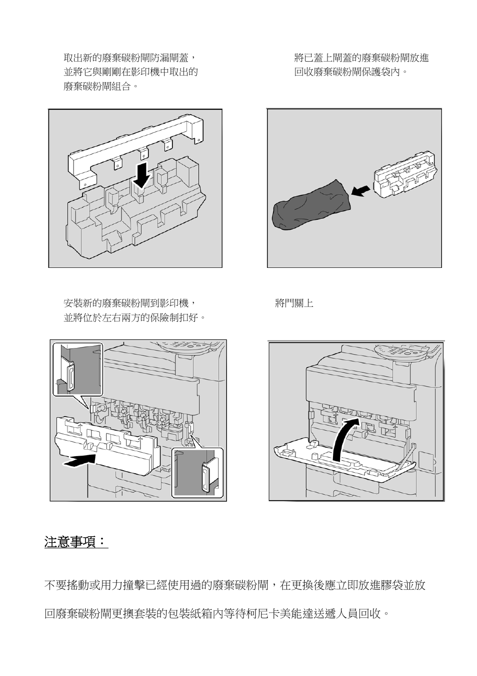 注意事項 | Konica Minolta BIZHUB C652 User Manual | Page 22 / 32
